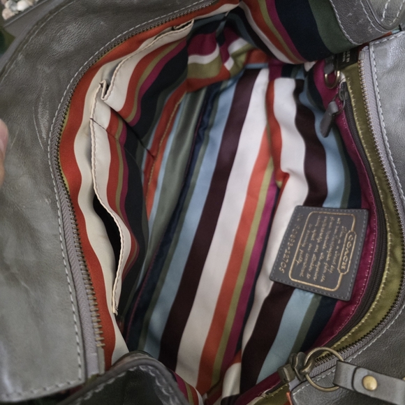 COACH | Legacy Garcia Grey Leather Shoulder Bag - Picture 6 of 13